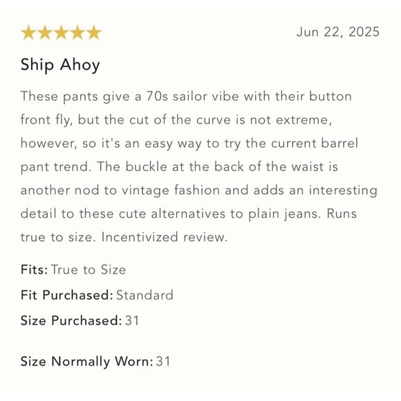 NWT Size 20W -Pilcro The Arin Cotton/Linen Button Fly Barrel Pants (NWT US$ 138) - Picture 15 of 16